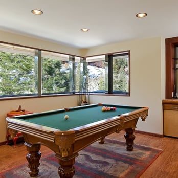 Hawley Construction - a pool table in a den - General Contractors Near Me - Tahoe City, California Hawley Construction - a pool table in a den - General Contractors Near Me - Tahoe City, California