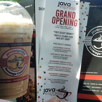 Java Espress - Iced Milky Way Mocha - Coffee & Tea Near Me - Herriman, Utah