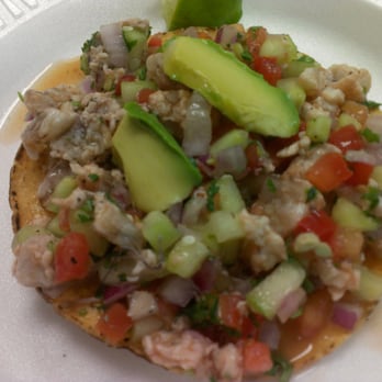 Mariscos Mocorito - Shrimp ceviche tostada - Mexican Near Me - Orange, California Mariscos Mocorito - Shrimp ceviche tostada - Mexican Near Me - Orange, California