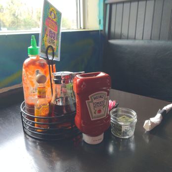 Eggs & Jam - Standard table condiment rack - Breakfast & Brunch Near Me - West Des Moines, Iowa Eggs & Jam - Standard table condiment rack - Breakfast & Brunch Near Me - West Des Moines, Iowa