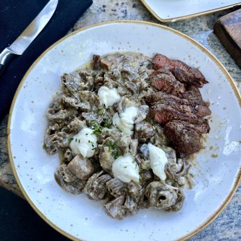 Crave Kitchen & Bar - Steak and mushroom pasta - Bars Near Me - Eagle, Idaho