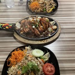 Drunk Man Noodles, Volcano Chicken, Fried Rice