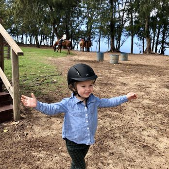 Stables - So excited for her first pony ride - Horseback Riding Near Me - Kahuku, Hawaii Stables - So excited for her first pony ride - Horseback Riding Near Me - Kahuku, Hawaii