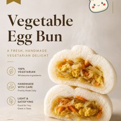 Vegetable egg bun