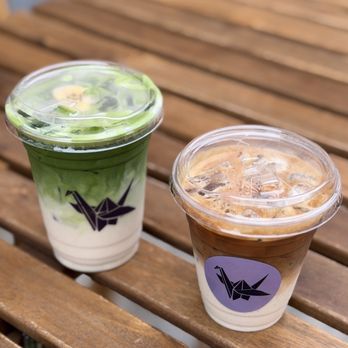 Leaflet Coffee House - Luxurious George and Vietnamese Coconut Latte - Coffee & Tea Near Me - Monterey Park, California