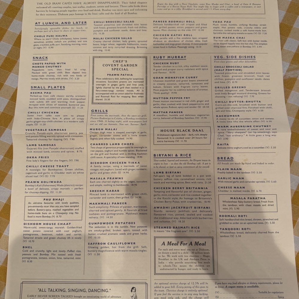 Dishoom - Indian Near Me - London, XGL