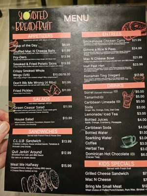 Menu photo 6 Roasted Breadfruit Smokehouse and Grill Wharton, NJ