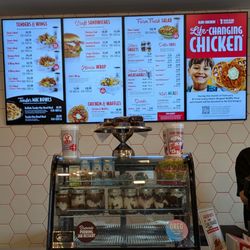 Slim Chickens - Menu + dessert case
