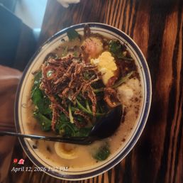 Garlic ramen and build your own bowl Garlic ramen and build your own bowl