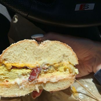 Bagel Stop Cafe - Meat, Egg & Cheese Sandwich - Bagels Near Me - Parker, Colorado