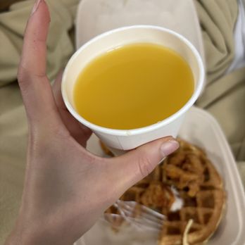 Another Broken Egg Cafe - Ordered apple juice & this is what we got - Breakfast & Brunch Near Me - Nashville, Tennessee Another Broken Egg Cafe - Ordered apple juice & this is what we got - Breakfast & Brunch Near Me - Nashville, Tennessee