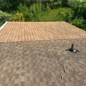 Payless Roofing and Gutters - Terrible roofing job. Buyers beware of Payless Roofing. The dark area is my new roof!! It's soft and needs replacement AGAIN. - Roofing Near Me - Mastic, New York