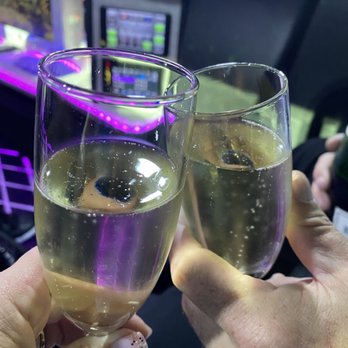 Charmed Limousine Service - Complimentary champagne and he added Sparkling Cider for the kids! - Limos Near Me - Sunnyvale, California