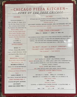 Menu photo 8 Chicago Pizza Kitchen Albuquerque, NM