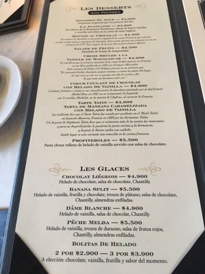 Menu photo 6 Castillo Forestal Santiago, RM