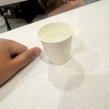 Sul & Beans - water cup - Shaved Ice Near Me - Los Angeles, California