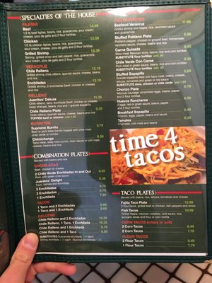 Menu photo 2 Juanito's Mexican Restaurant Portales, NM Menu photo 2 Juanito's Mexican Restaurant Portales, NM