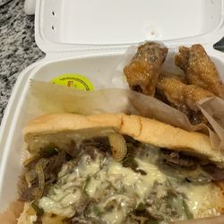 American Deli - Cheesesteak & Philly Wings (5pc) Combo