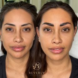 Beverly Microblading Center - Eyebrow Microblading & Lamination 
before|After 
done by Master Artist Mahsa Bahaelou