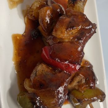 Caribbean Jerk Cuisine - Chicken kabob with veggies - Food Trucks Near Me - Conway, South Carolina Caribbean Jerk Cuisine - Chicken kabob with veggies - Food Trucks Near Me - Conway, South Carolina