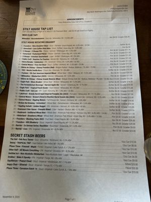 Menu photo 2 Stilt House Cedarburg, WI
