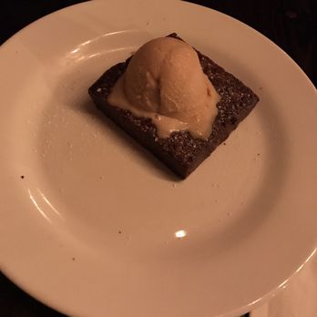 Olazzo - Warm brownie with salted caramel gelato. Presentation could have been better...but still amazing. - Italian Near Me - Bethesda, Maryland