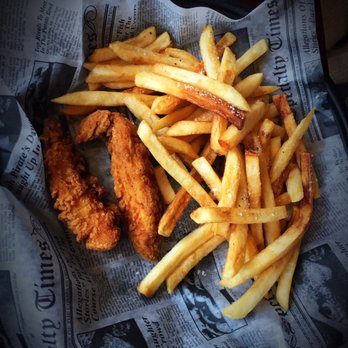 Maude's Taphouse - Chicken Tenders and the BEST Fries in Otsego: off the kids menu - New American Near Me - Otsego, Michigan