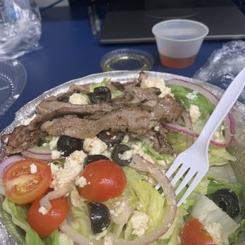 Wine Country Deli - Large Greek Salad with steak. - Delis Near Me - Calverton, New York Wine Country Deli - Large Greek Salad with steak. - Delis Near Me - Calverton, New York