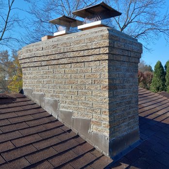 Another Brick in the Wall Skilled Masonry - Re pointed entire chimney with new cap - Masonry/Concrete Near Me
