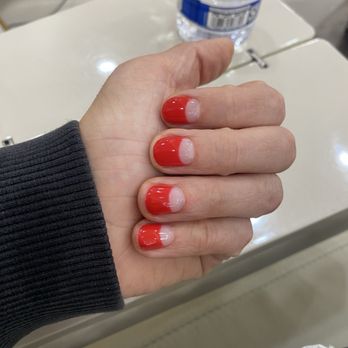 Queen Nails And Lashes - Half moon manicure - Nail Salons Near Me - Long Beach, California