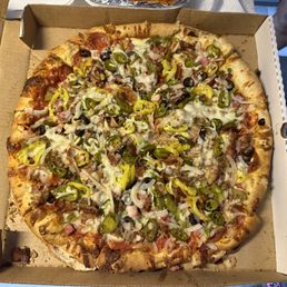 a pizza in a box