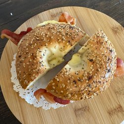 Canes Cafe and Corner Store - Toasted Bacon Egg and Cheese Bagel