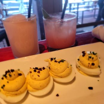 Salty Sow - Truffled Deviled eggs swoon-worthy! - American Near Me - Austin, Texas