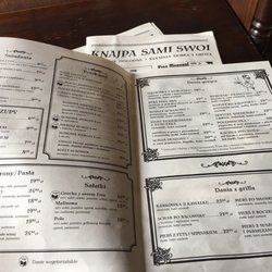 Knajpa Sami Swoi - Menu!