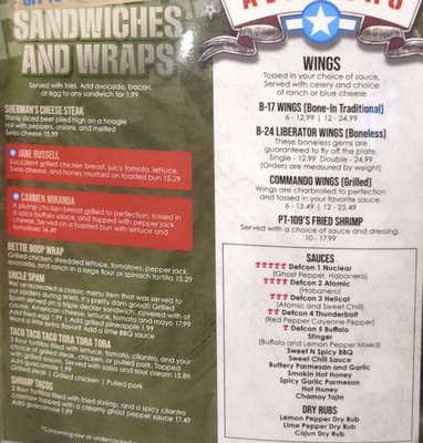 Menu photo 4 Bombshells Restaurant & Bar Pearland, TX