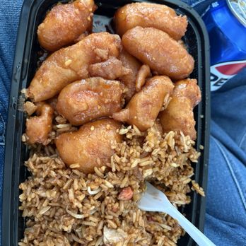 Crazy Chopsticks - 50. Honey Chicken combination plate - Asian Fusion Near Me - Jacksonville, Florida