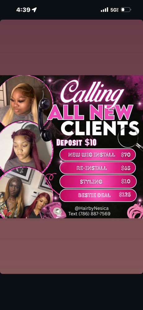 Hair By Nesica Logo