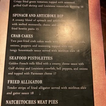 The Original Pierre Maspero's - Menu - Cajun/Creole Near Me - New Orleans, Louisiana The Original Pierre Maspero's - Menu - Cajun/Creole Near Me - New Orleans, Louisiana