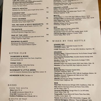 Palm&Pine - Menu - Cocktail Bars Near Me - New Orleans, Louisiana