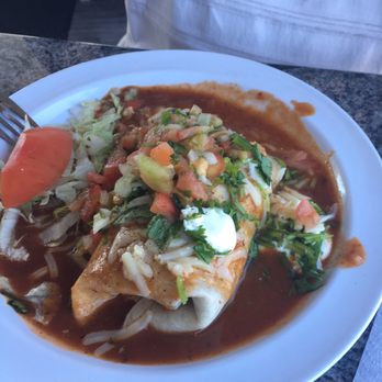 Los Cachorros Taqueria - Wet burrito with shrimp - Mexican Near Me - Redding, California