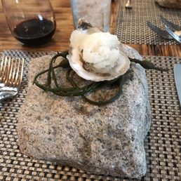 Oyster with granita