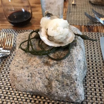 Clean Slate Eatery - Oyster with granita - Vegetarian Near Me - West Dennis, Massachusetts