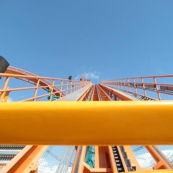 Goliath - Looking through the front seat bar - Amusement Parks Near Me - Valencia, California
