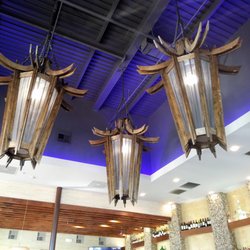 Shogun Japanese Grill & Sushi Bar - The decorative lighting in main dining area.