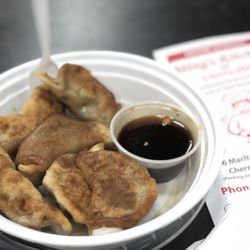 Asian Bamboo - Very Very Well Done Pan Fried Dumplings