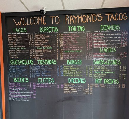 Menu photo 5 Raymond's Tacos Chicago, IL
