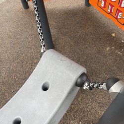 Highland Park Recreation Center - Love this park however this was on one of the swings.  Please remove asap