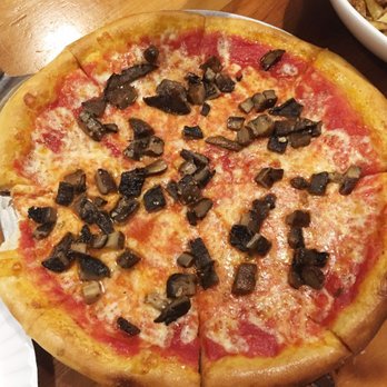 The Mill - Traditional Pizza with after the fact mushrooms ($11.95 + $1 topping) - May 2017 - Pizza Near Me - Kulpsville, Pennsylvania The Mill - Traditional Pizza with after the fact mushrooms ($11.95 + $1 topping) - May 2017 - Pizza Near Me - Kulpsville, Pennsylvania