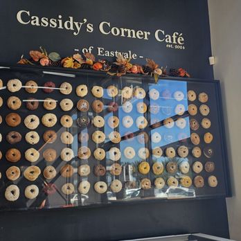 Cassidys Corner Cafe - Bagel wall - Bagels Near Me - Eastvale, California
