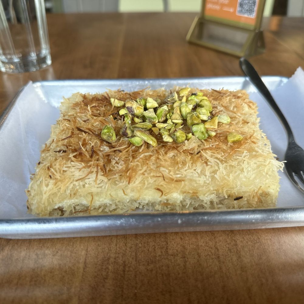 Fava Pot - Kunafa with Sweet Cheese - Mediterranean Near Me - Falls Church, Virginia Fava Pot - Kunafa with Sweet Cheese - Mediterranean Near Me - Falls Church, Virginia